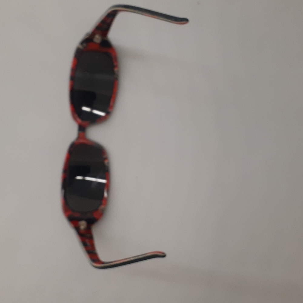 Kate Spade Clairs floral red black frames Sunglasses Sun glasses Shades - Picture 5 of 7